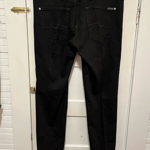 7 for all mankind black jeans size 38 - Picture 2 of 2